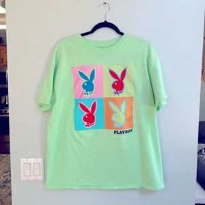 PLAYBOY Retro Graphic Crewneck T-shirt Tee Shirt